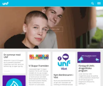 UNF.se(Ungdomens Nykterhetsförbund) Screenshot