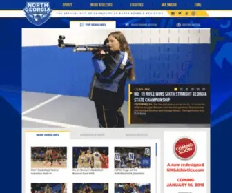 Ungathletics.com(University of North Georgia Athletics) Screenshot