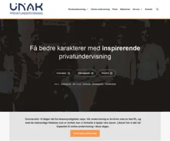 Ungdomsakademiet.no(UNAK Privatundervisning) Screenshot