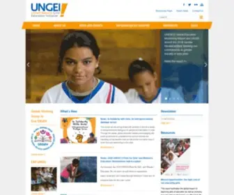 Ungei.org(United Nations Girls' Education Initiative) Screenshot