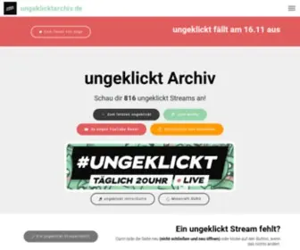 Ungeklicktarchiv.de(Ungeklickt Links auf) Screenshot