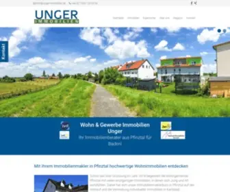 Unger-Immobilien.de(Ihr Immobilienmakler in Pfinztal) Screenshot