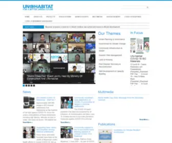 Unhabitat.org.mm(For A Better Urban Future) Screenshot