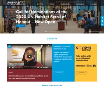 Unhabitat.org(Front page) Screenshot