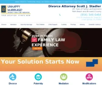 Unhappymarriage.info(Family Law and Divorce Attorney in Coral Springs) Screenshot