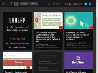 Unheap.com(A tidy Repository of jQuery Plugins & JavaScripts) Screenshot
