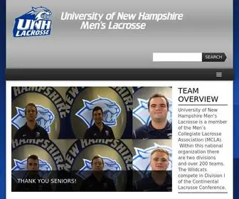 Unhlacrosse.com(UNH Mens Lacrosse) Screenshot