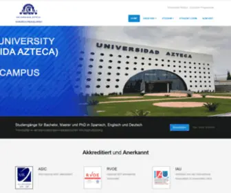 Uni-Azteca.ac.at(Universidad Azteca European Programmes) Screenshot