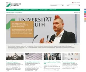 Uni-Bayreuth.de(Universität Bayreuth) Screenshot