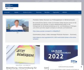 Uni-Due.de(Die erste deutsche Universität des 21) Screenshot