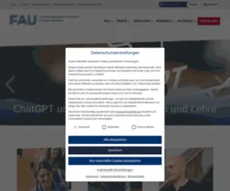 Uni-Erlangen.de(Herzlich Willkommen an der FAU Erlangen) Screenshot