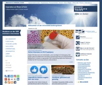 Uni-Essen.de(Willkommen an der ersten deutschen Universität des 21) Screenshot