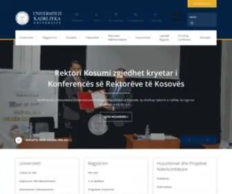 Uni-Gjilan.net(Universiteti Publik "Kadri Zeka") Screenshot