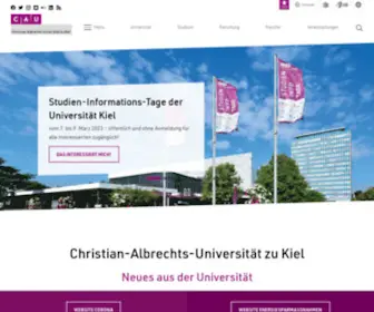Uni-Kiel.de(Christian-Albrechts-Universität zu Kiel) Screenshot
