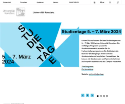 Uni-Konstanz.de(Universität) Screenshot