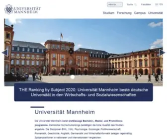 Uni-Mannheim.de(Uni Mannheim) Screenshot