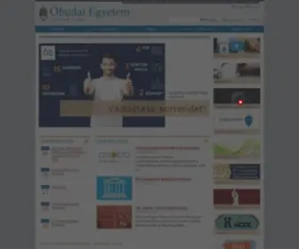 Uni-Obuda.hu(Főoldal) Screenshot