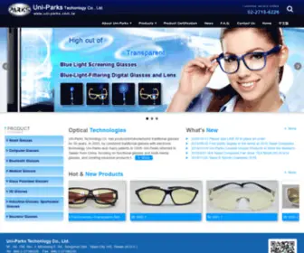 Uni-Parks.com(Uni-Parks Techonlogy Co., Ltd., Uni-Parks, Parks, Smart Glasses, Computer Glasses, Goggle glasses, Clip-On glasses, Kids glasses, Office glasses, Gaming glasses, Bluetooth Glasses, Medical Glasses, Glass Polarized Glasses, 3D Glasses, Industrial Glasses, S) Screenshot