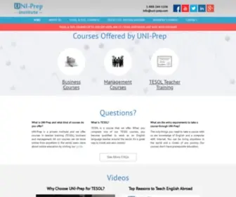Uni-Prep.com(UNI-Prep Institute) Screenshot