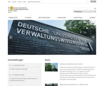 Uni-Speyer.de(Universität) Screenshot