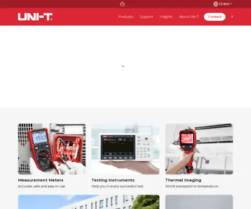 Uni-Trend.com(Uni-t IR Thermometers) Screenshot