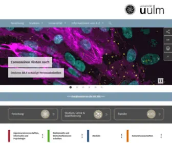 Uni-ULM.de(Universität Ulm) Screenshot