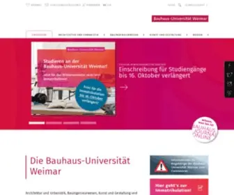 Uni-Weimar.de(Bauhaus-universität weimar) Screenshot