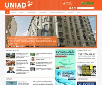 Uniad.org.br(Unidade de Pesquisa em Álcool e Drogas) Screenshot