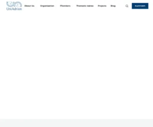 Uniadrion.net(Association of Universities of the Adriatic) Screenshot