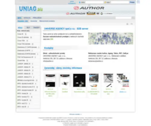 Uniag.biz(UNIVERSE AGENCY spol. s r.o) Screenshot