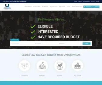 Uniagents.com(Study Abroad for International Students) Screenshot