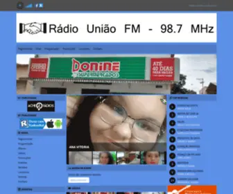 Uniaofmjoa.com(Rádio União FM) Screenshot