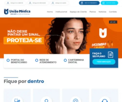 Uniaomedica.com.br(União) Screenshot
