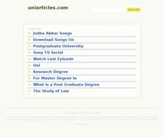 Uniarticles.com(uniarticles) Screenshot