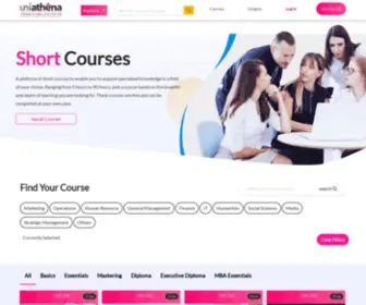 Uniathena.com(Athena Global Education) Screenshot