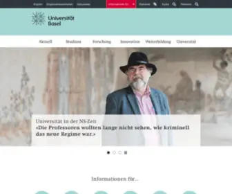 Unibas.ch(Universität Basel) Screenshot