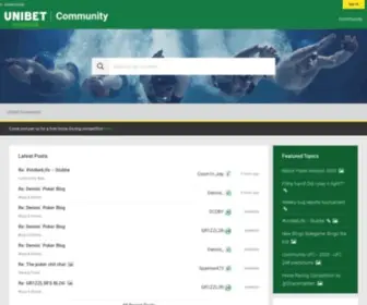 Unibetcommunity.com Screenshot