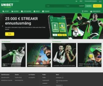 Unibet.ee Screenshot