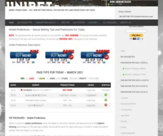Unibetpredictions.com(Unibetpredictions) Screenshot