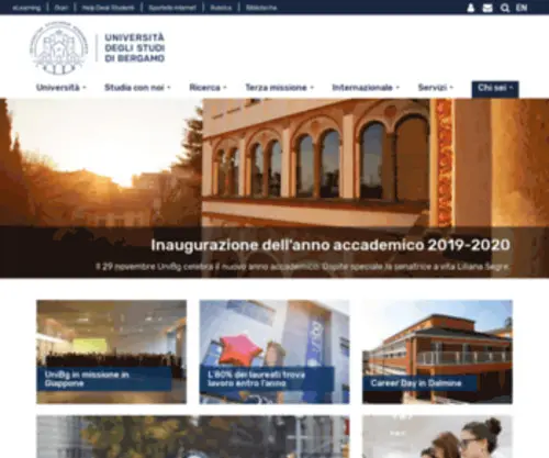 Unibg.it(Università) Screenshot