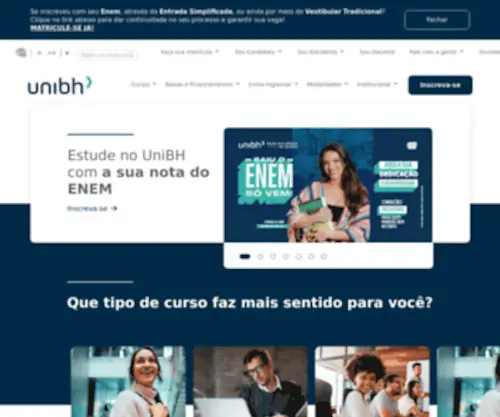Unibh.br(Página principal) Screenshot