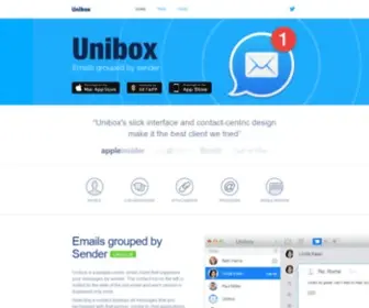 Uniboxapp.com(Unibox for Mac and iOS) Screenshot