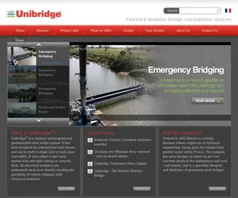 Unibridge.net.au(Unibridge steel bridge system) Screenshot