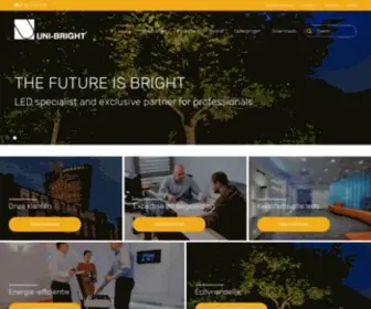 Unibright.be(Producent en distributeur van ledverlichting) Screenshot