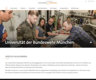 Unibw.de(Universität der Bundeswehr München) Screenshot