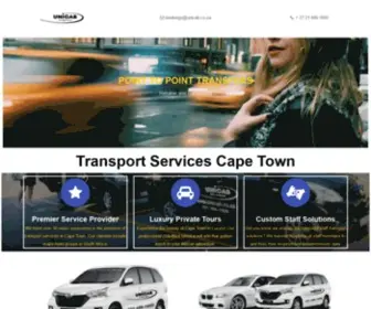 Unicab.co.za(Transport Solutions) Screenshot