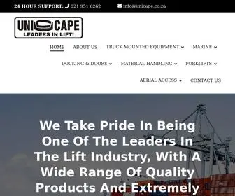 Unicape.co.za(Leaders in Lift) Screenshot