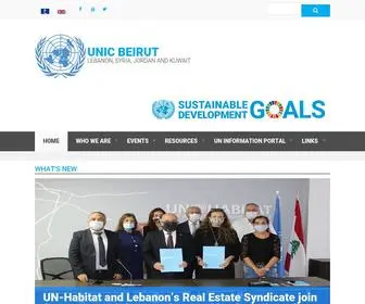 Unicbeirut.org(UNIC Beirut) Screenshot