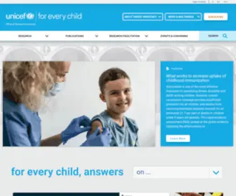 Unicef-IRC.org(UNICEF Office of Research) Screenshot