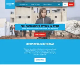 Unicef.ca(UNICEF Canada) Screenshot